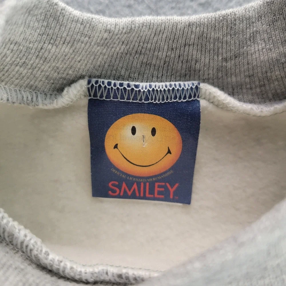 Smiley Sweatshirt‎ Kids 18M Gray Vintage Have a Nice Millennium Space Graphic